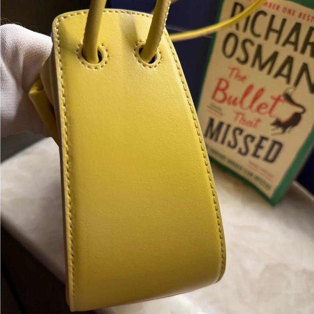 STAUD Bright Yellow Drawstring Shoulder Bag
